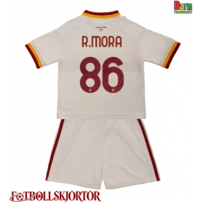 AS Roma Rodrigo Mora #86 Borta Kläder Barn 2026-27 Kortärmad (+ Korta byxor)